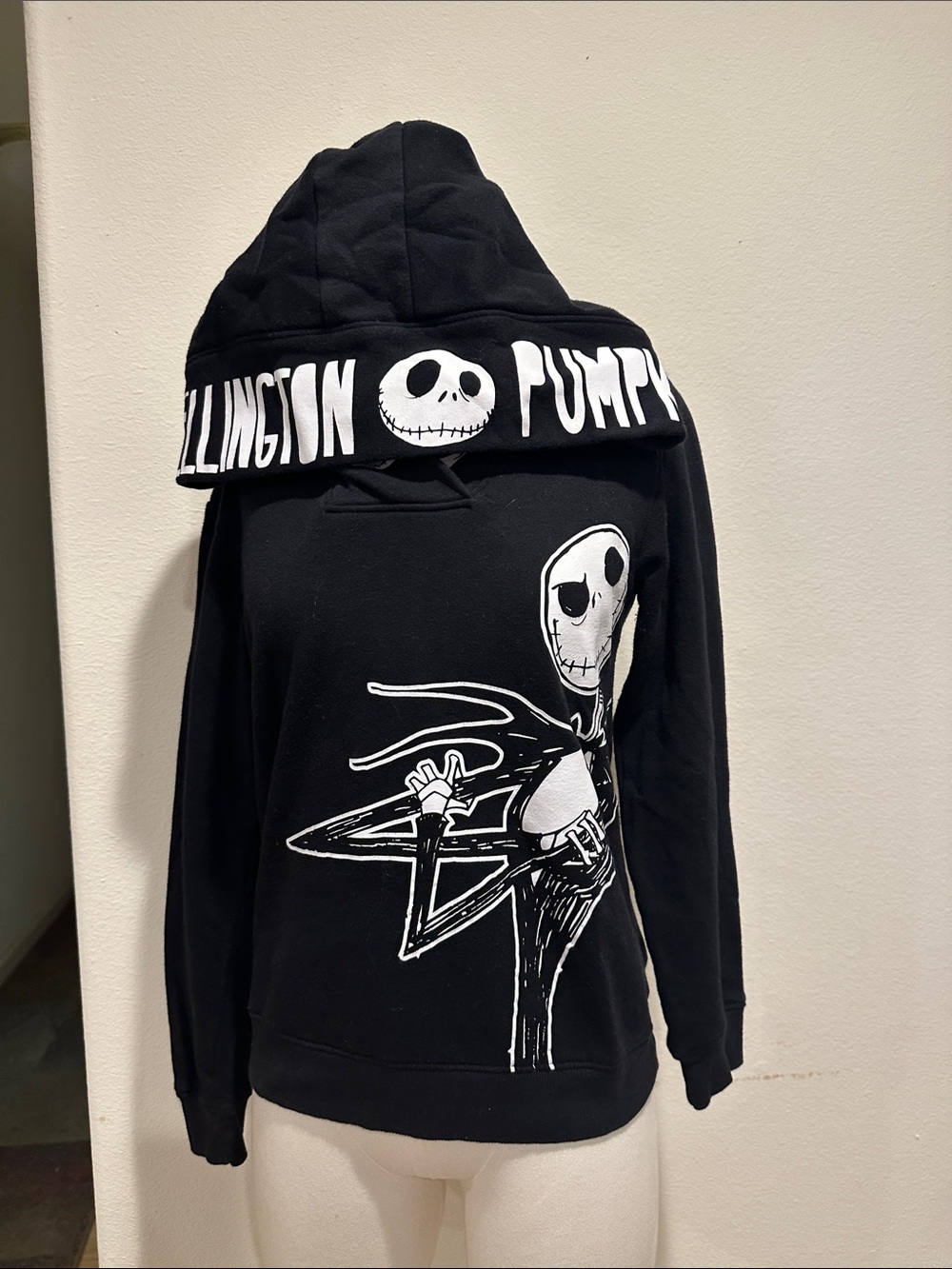 The Nightmare Before Christmas Black Kids Hoodie - Jack Skellington Graphic